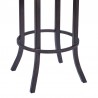 Armen Living Tahiti Barstool in Auburn Bay finish with Brown Pu upholstery Legs