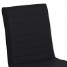Tempe Contemporary Dining Chair in Black - Seat Back Close-Up