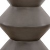 Armen Living Lizzie Concrete Indoor Outdoor Accent Stool End Table 