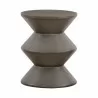 Armen Living Lizzie Concrete Indoor Outdoor Accent Stool End Table Front - Armen Living Lizzie Concrete Indoor Outdoor Accent Stool End Table Front