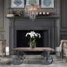 Trego Industrial Coffee Table in Industrial Grey and Pine Wood Top - Lifestyle - Trego Industrial Coffee Table in Industrial Grey and Pine Wood Top - Lifestyle
