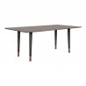 Armen Living Turin Rustic 2 piece set with Dining Table and Sideboard in Black Brushed 3
