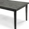 Toledo Mid-Century Tundra Grey Acacia Dining Table - Table Edge