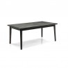 Armen Living Toledo Mid-Century Tundra Gray Acacia Dining Table  02