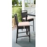 Armen Living Tropez Outdoor Patio Wicker Barstool With Water Resistant Beige Fabric Cushions 01
