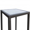 Armen Living Tropez Outdoor Patio Wicker Bar Table With Black Glass Top 02