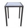 Armen Living Tropez Outdoor Patio Wicker Bar Table With Black Glass Top 01