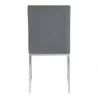 Armen Living Trevor Contemporary Dining Chair In Brushed Stainless Steel And Gray Faux Leather 05 - Armen Living Trevor Contemporary Dining Chair In Brushed Stainless Steel And Gray Faux Leather 05