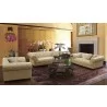 Armen Living Tuxedo Round Coffee Table - Lifestyle - Armen Living Tuxedo Round Coffee Table - Lifestyle