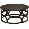 Armen Living Tuxedo Round Coffee Table - Armen Living Tuxedo Round Coffee Table