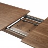 Armen Living Treviso Mid-Century Extension Dining Table In Walnut Finish 04