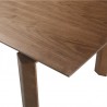 Armen Living Treviso Mid-Century Extension Dining Table In Walnut Finish 06