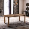 Armen Living Treviso Mid-Century Extension Dining Table In Walnut Finish