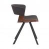 Armen Living Ulric Wood And Metal Modern Dining Room Accent Chair In Charcoal 03