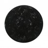 Venus 54" Round Mid-Century Modern Black Marble Dining Table with Black Wood Legs 01