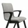 Armen Living Varde Mid-Century Gray Upholstered Dining Chairs In Black Finish 05 - Armen Living Varde Mid-Century Gray Upholstered Dining Chairs In Black Finish 05
