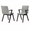 Armen Living Varde Mid-Century Gray Upholstered Dining Chairs In Black Finish 01 - Armen Living Varde Mid-Century Gray Upholstered Dining Chairs In Black Finish 01