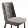 Armen Living Wade Mid-Century Dining Chair In Walnut Finish And Gray Fabric 06