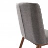 Armen Living Wade Mid-Century Dining Chair In Walnut Finish And Gray Fabric 07