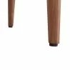 Wade Mid-Century Dining Chair in Walnut Finish and Gray Fabric - Leg Detail - Wade Mid-Century Dining Chair in Walnut Finish and Gray Fabric - Leg Detail