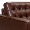 Armen Living Wesley Genuine Leather Power Footrest Tuxedo Arm Accent Chair 10