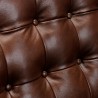 Armen Living Wesley Genuine Leather Power Footrest Tuxedo Arm Accent Chair 12