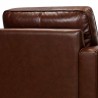 Armen Living Wesley Genuine Leather Power Footrest Tuxedo Arm Accent Chair 11