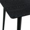 Westmont 59" Rectangular Dining Table in Black Wood 04