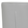 Armen Living Whitney Swivel Dove Gray Genuine Leather Barrel Chair 5