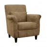 Baxton Studio Marquis Tan Microfiber Club Chair - Angled