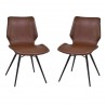 Zurich Dining Chair in Vintage Coffee - Set of 2