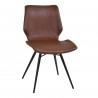 Zurich Dining Chair in Vintage Coffee - Angled