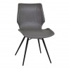 Zurich Dining Chair in Vintage Gray - Angled