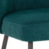 Sunpan Ivana Dining Chair in Soho Teal - Seat Closeup Angle