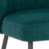 Sunpan Ivana Dining Chair in Soho Teal - Seat Closeup Angle - Sunpan Ivana Dining Chair in Soho Teal - Seat Closeup Angle