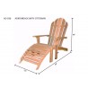 Anderson Teak Adirondack With Ottoman dimension - Anderson Teak Adirondack With Ottoman dimension