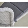 Cane-Line Lean Chair, Stackable, close view cushion