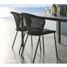 Cane-Line Lean Chair, Stackable, Grey back side - Cane-Line Lean Chair, Stackable, Grey back side