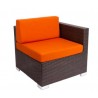Left / Right Arm Corner Sofa Section Java Wicker - No Cushions