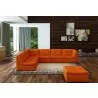 J&M Furniture Lego Leather Sectional  Pumpkin Color - J&M Furniture Lego Leather Sectional  Pumpkin Color