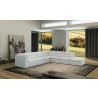 J&M Furniture Lego Leather Sectional White color