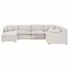 Essentials For Living Lena Modular Slipcover Ottoman - Front - Essentials For Living Lena Modular Slipcover Ottoman - Front