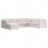 Essentials For Living Lena Modular Slipcover Ottoman - Angled