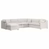 Essentials For Living Lena Modular Slipcover Ottoman - Angled - Essentials For Living Lena Modular Slipcover Ottoman - Angled