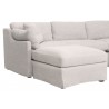 Essentials For Living Lena Modular Slipcover Ottoman - Side Angled