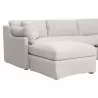 Essentials For Living Lena Modular Slipcover Ottoman - Side Angled - Essentials For Living Lena Modular Slipcover Ottoman - Side Angled