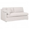 Lena Modular Slope Arm Slipcover 2-Seat 1-Left Arm Sofa - Bisque Espresso - Front Side View