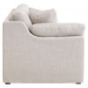 Lena Modular Slope Arm Slipcover 2-Seat 1-Left Arm Sofa - Bisque Espresso - Side Angle