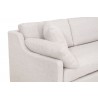 Lena Modular Slope Arm Slipcover 2-Seat 1-Left Arm Sofa - Bisque Espresso - Arm Side