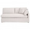 Lena Modular Slope Arm Slipcover 2-Seat 1-Right Arm Sofa - Bisque Espresso - Front